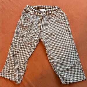 Pigeon Said Please Kids cocoa Gingham Checkered Pants
